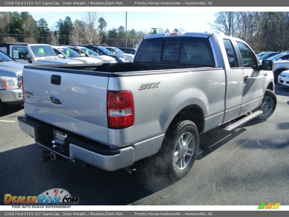 2008 Ford F150 XLT SuperCab Silver Metallic / Medium/Dark Flint Photo #4