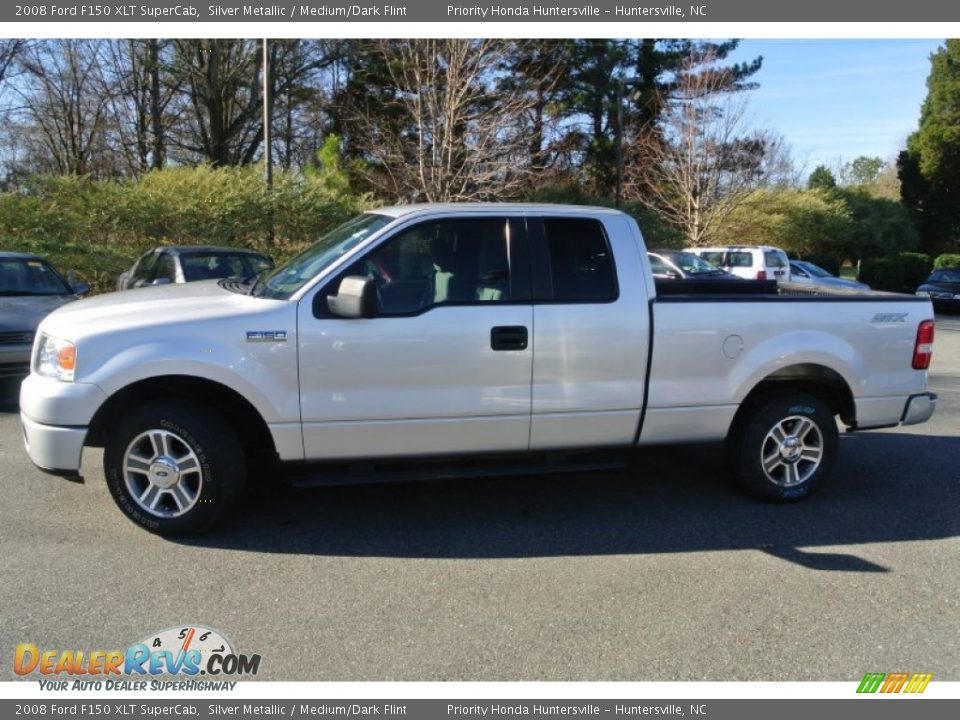 2008 Ford F150 XLT SuperCab Silver Metallic / Medium/Dark Flint Photo #6
