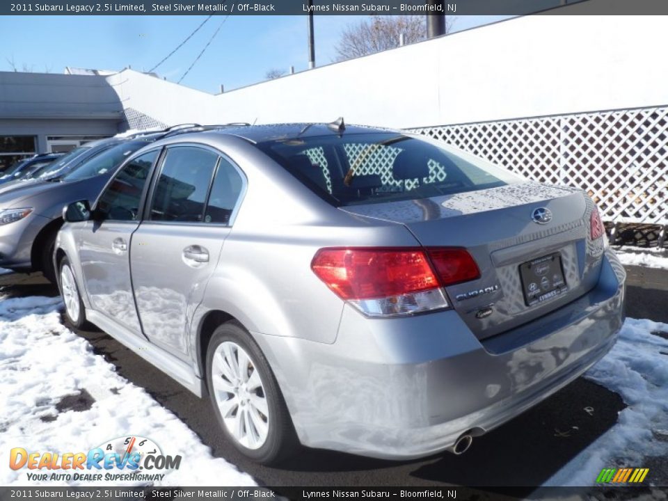2011 Subaru Legacy 2.5i Limited Steel Silver Metallic / Off-Black Photo #9