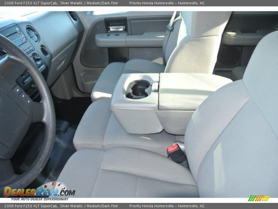 2008 Ford F150 XLT SuperCab Silver Metallic / Medium/Dark Flint Photo #12