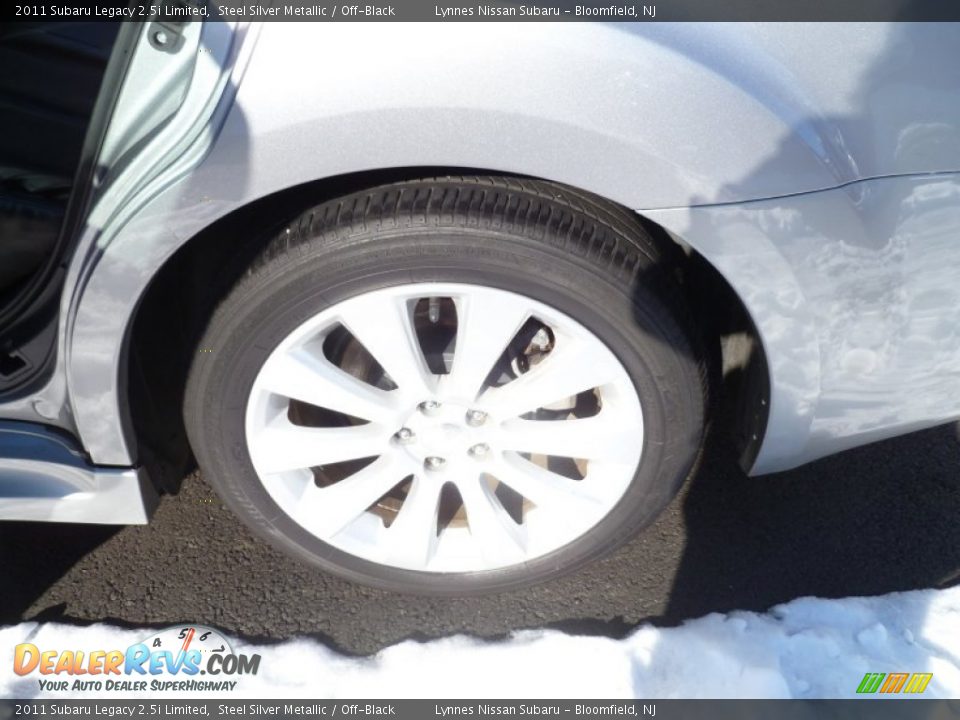 2011 Subaru Legacy 2.5i Limited Steel Silver Metallic / Off-Black Photo #12