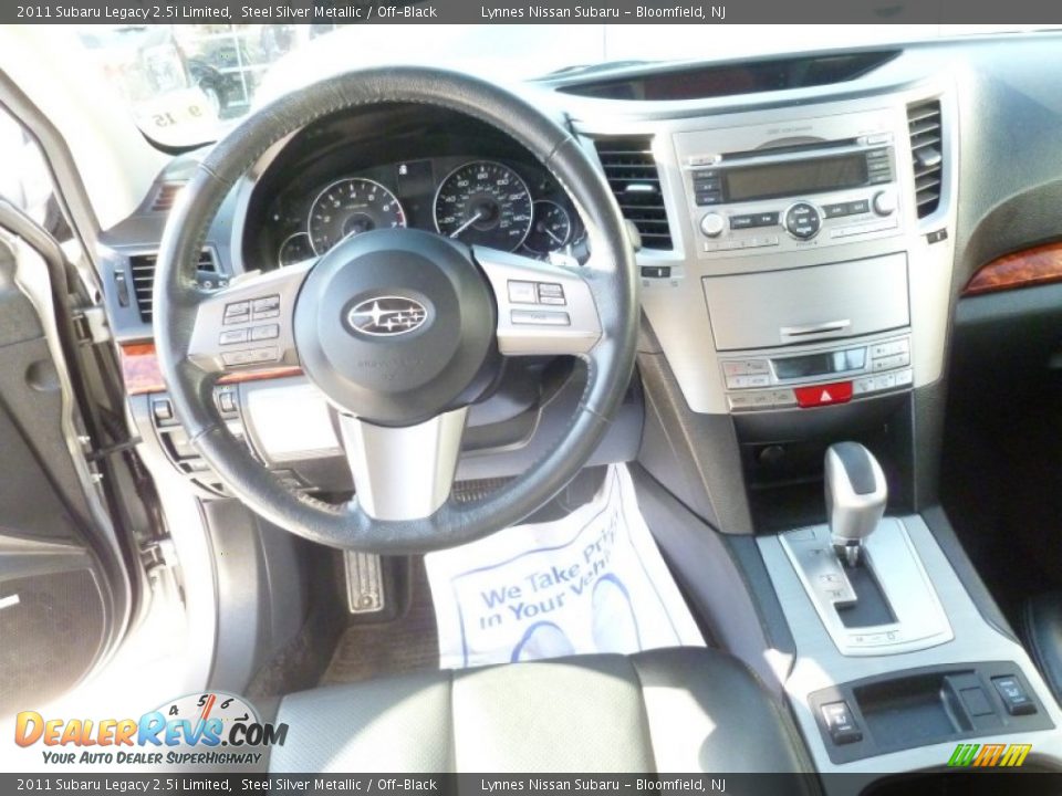 2011 Subaru Legacy 2.5i Limited Steel Silver Metallic / Off-Black Photo #13