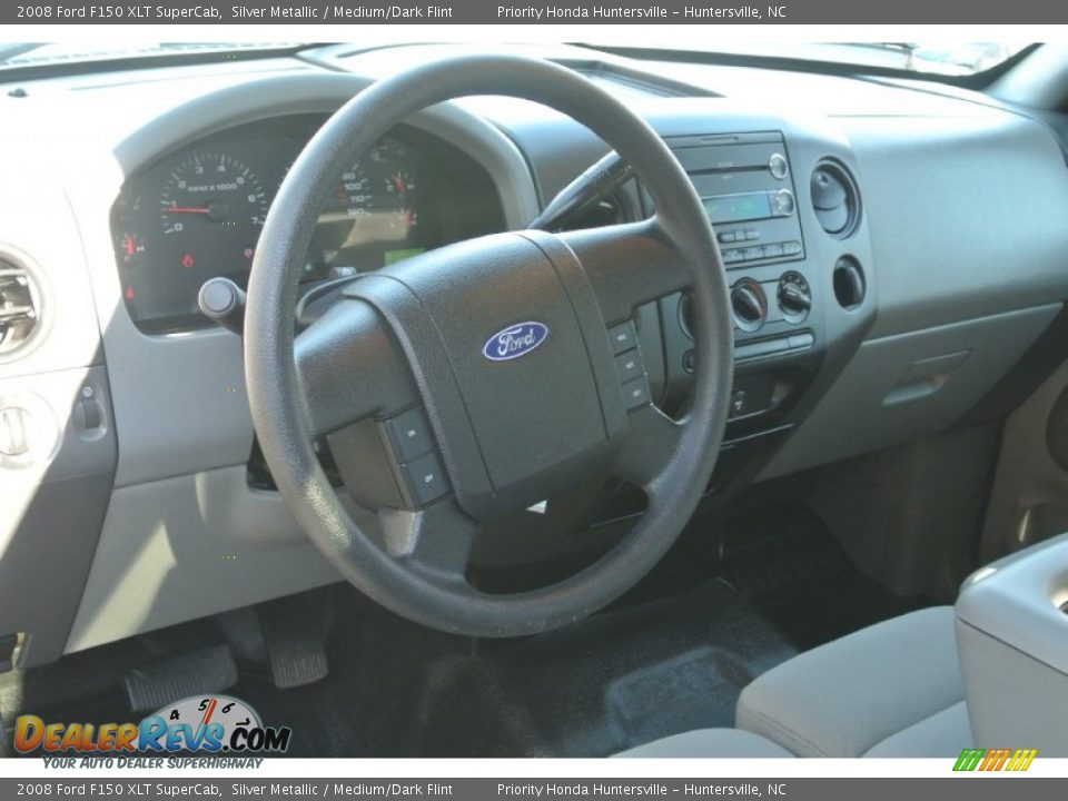2008 Ford F150 XLT SuperCab Silver Metallic / Medium/Dark Flint Photo #26