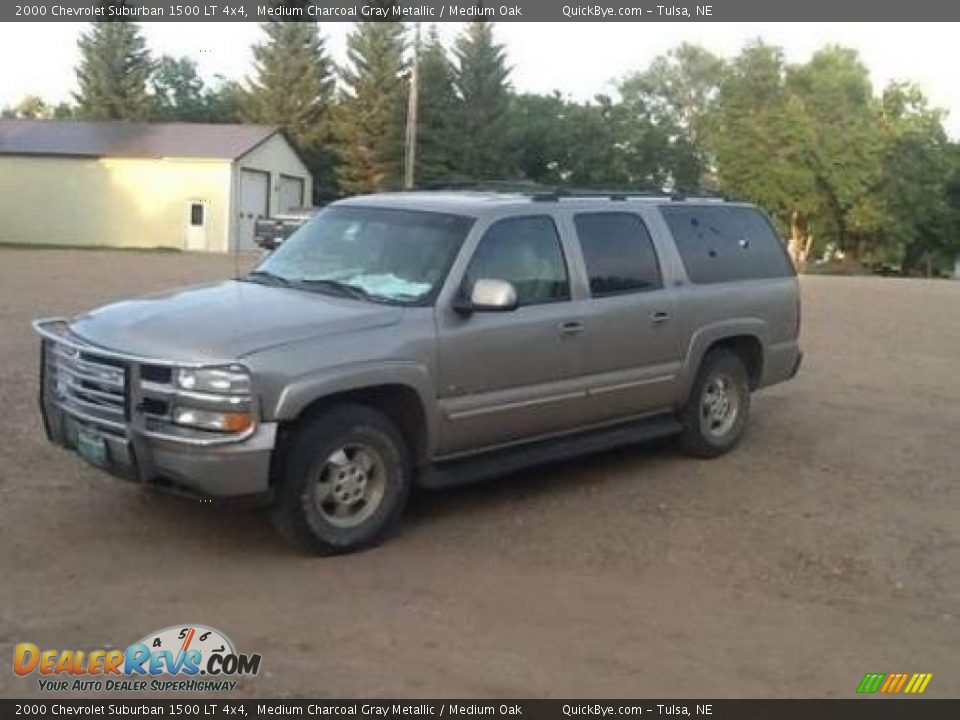 2000 Chevrolet Suburban 1500 LT 4x4 Medium Charcoal Gray Metallic / Medium Oak Photo #1