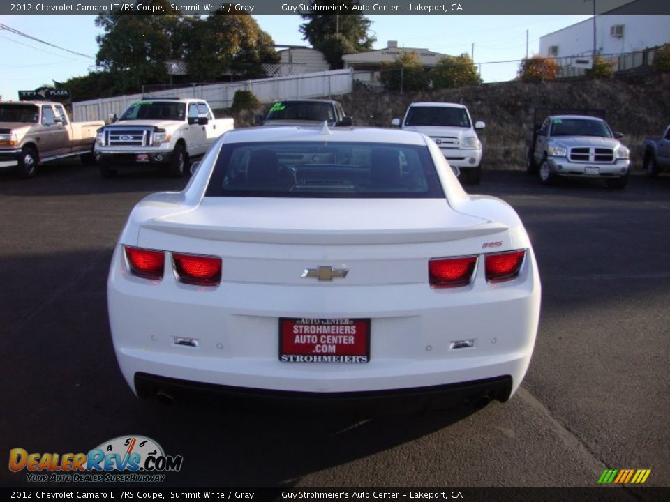 2012 Chevrolet Camaro LT/RS Coupe Summit White / Gray Photo #6