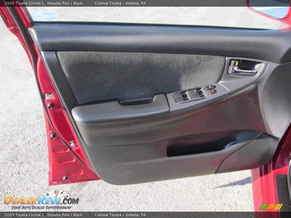 2003 Toyota Corolla S Impulse Red / Black Photo #10