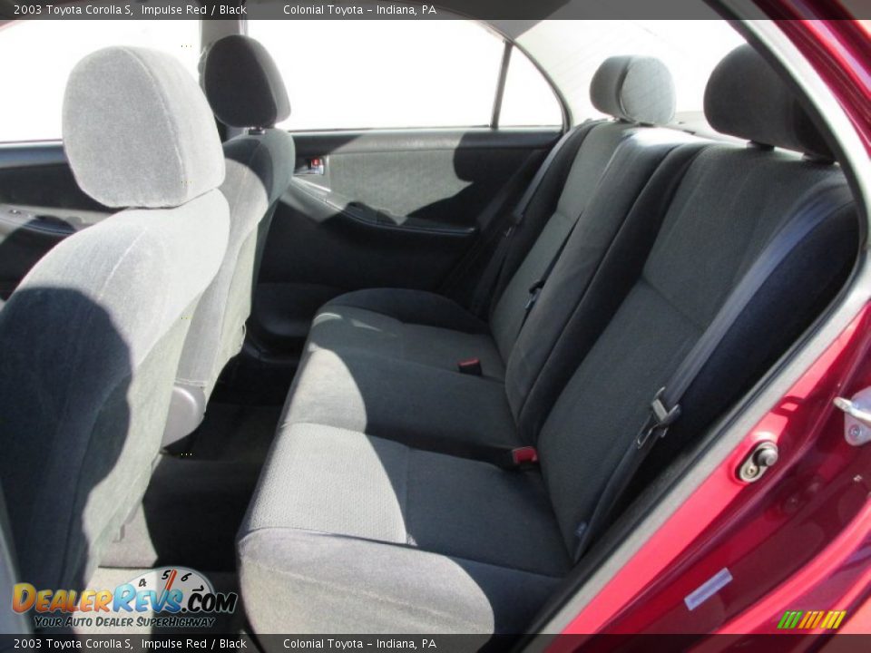 2003 Toyota Corolla S Impulse Red / Black Photo #12