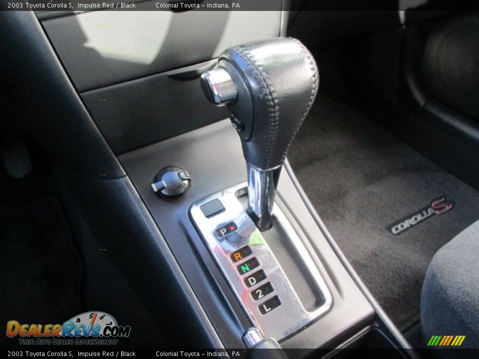 2003 Toyota Corolla S Impulse Red / Black Photo #16