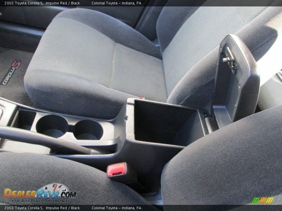 2003 Toyota Corolla S Impulse Red / Black Photo #18