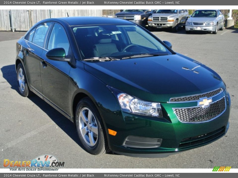 2014 Chevrolet Cruze LT Rainforest Green Metallic / Jet Black Photo #1