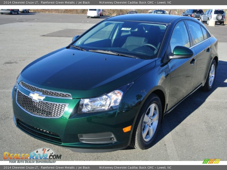 2014 Chevrolet Cruze LT Rainforest Green Metallic / Jet Black Photo #2
