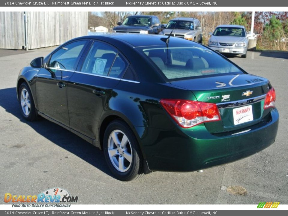 2014 Chevrolet Cruze LT Rainforest Green Metallic / Jet Black Photo #4