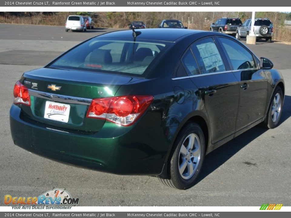 2014 Chevrolet Cruze LT Rainforest Green Metallic / Jet Black Photo #5