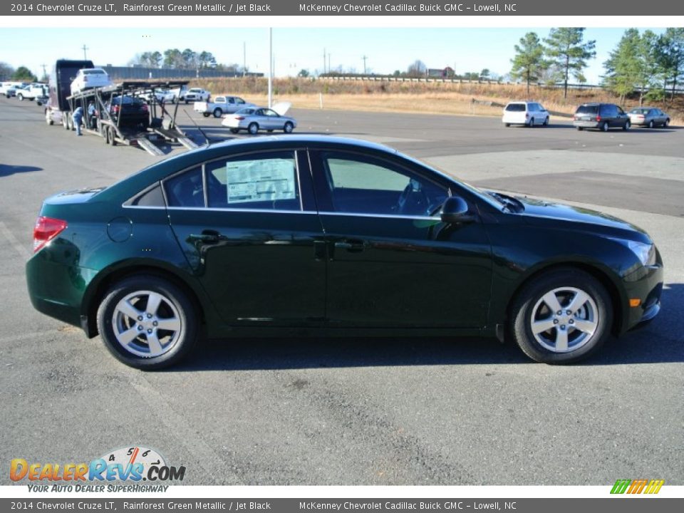 2014 Chevrolet Cruze LT Rainforest Green Metallic / Jet Black Photo #6