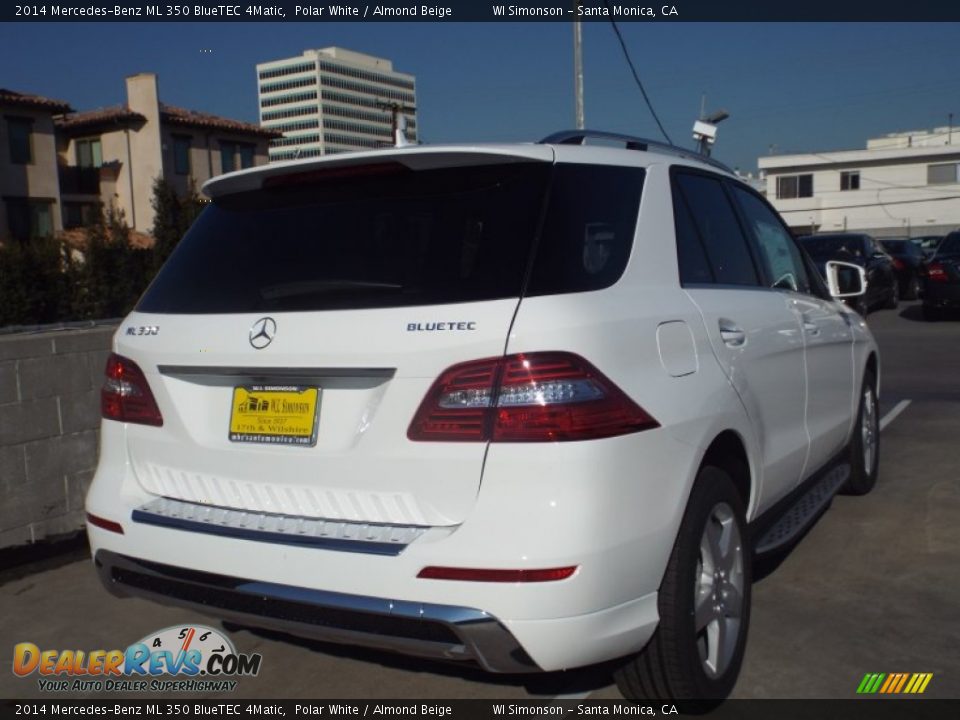 2014 Mercedes-Benz ML 350 BlueTEC 4Matic Polar White / Almond Beige Photo #4