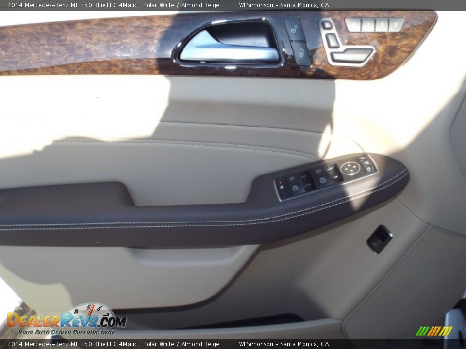 2014 Mercedes-Benz ML 350 BlueTEC 4Matic Polar White / Almond Beige Photo #6