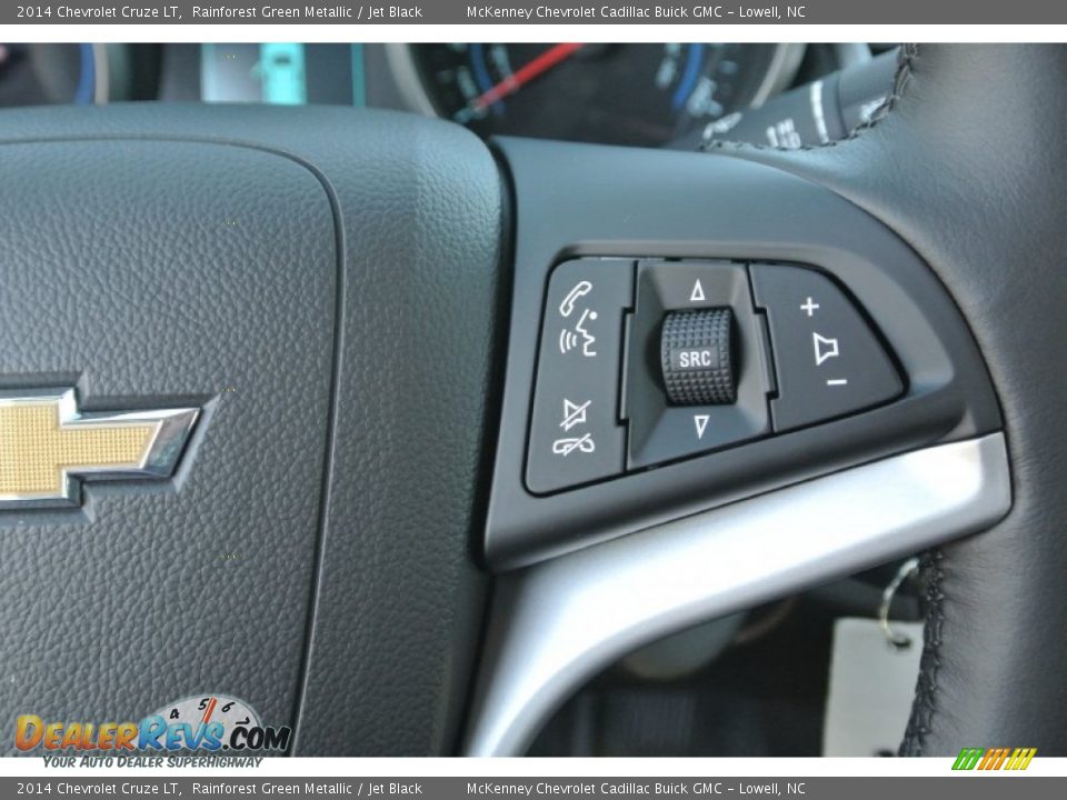 2014 Chevrolet Cruze LT Rainforest Green Metallic / Jet Black Photo #13
