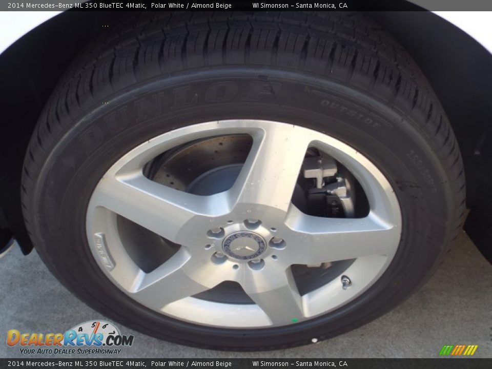 2014 Mercedes-Benz ML 350 BlueTEC 4Matic Polar White / Almond Beige Photo #10