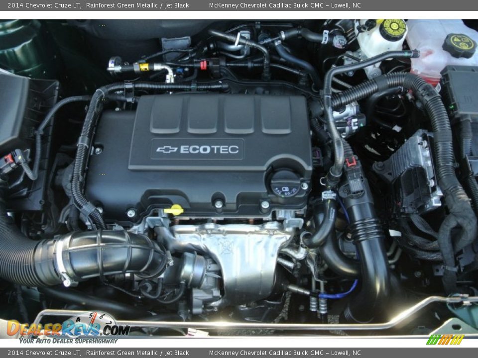 2014 Chevrolet Cruze LT Rainforest Green Metallic / Jet Black Photo #20