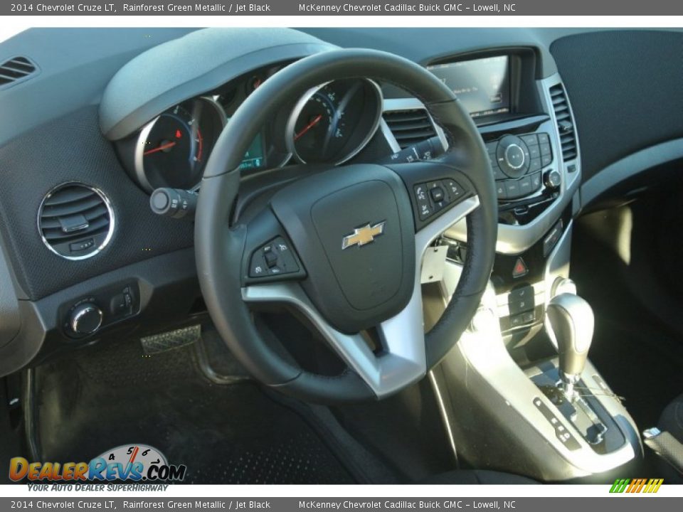 2014 Chevrolet Cruze LT Rainforest Green Metallic / Jet Black Photo #21