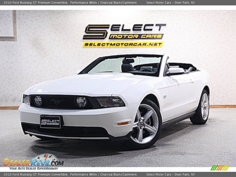 2010 Ford Mustang GT Premium Convertible Performance White / Charcoal Black/Cashmere Photo #2