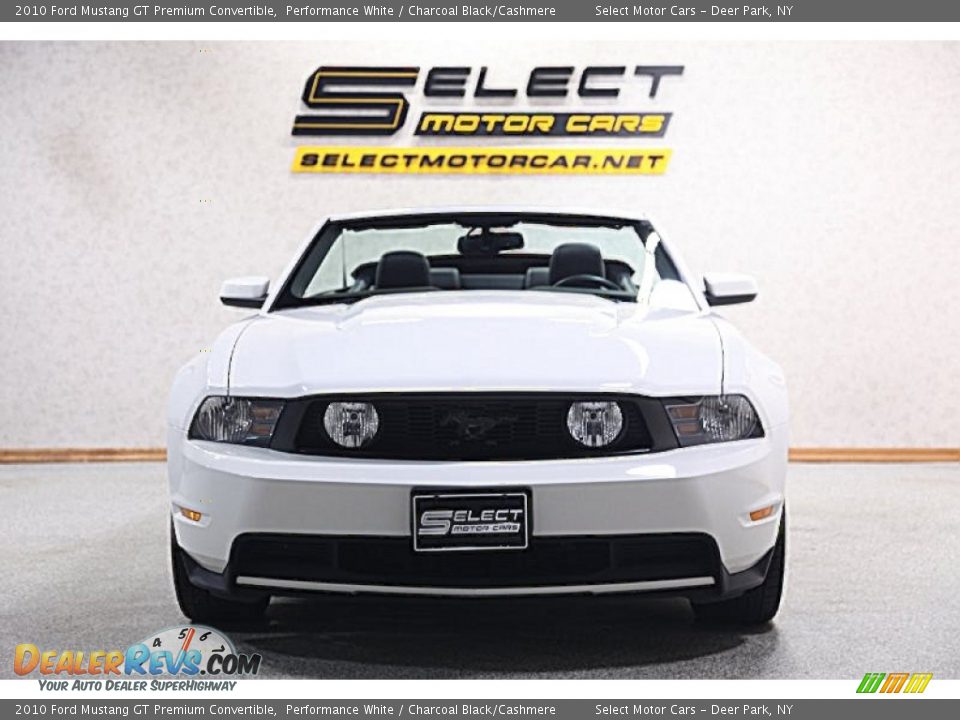 2010 Ford Mustang GT Premium Convertible Performance White / Charcoal Black/Cashmere Photo #3
