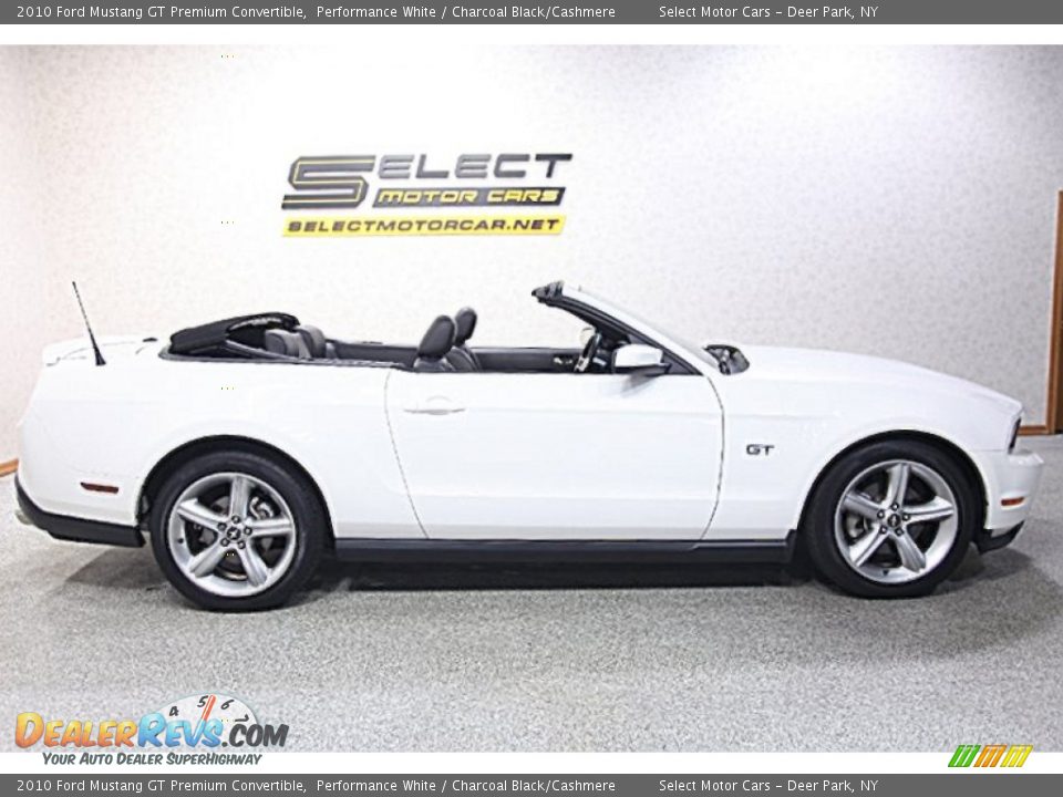 2010 Ford Mustang GT Premium Convertible Performance White / Charcoal Black/Cashmere Photo #5