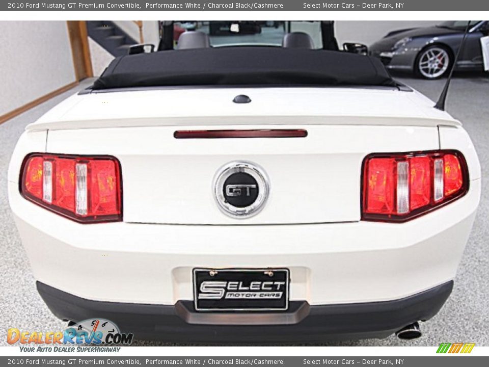 2010 Ford Mustang GT Premium Convertible Performance White / Charcoal Black/Cashmere Photo #6