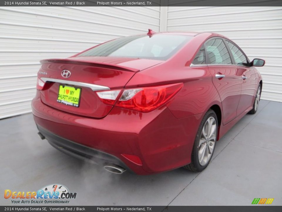 2014 Hyundai Sonata SE Venetian Red / Black Photo #4