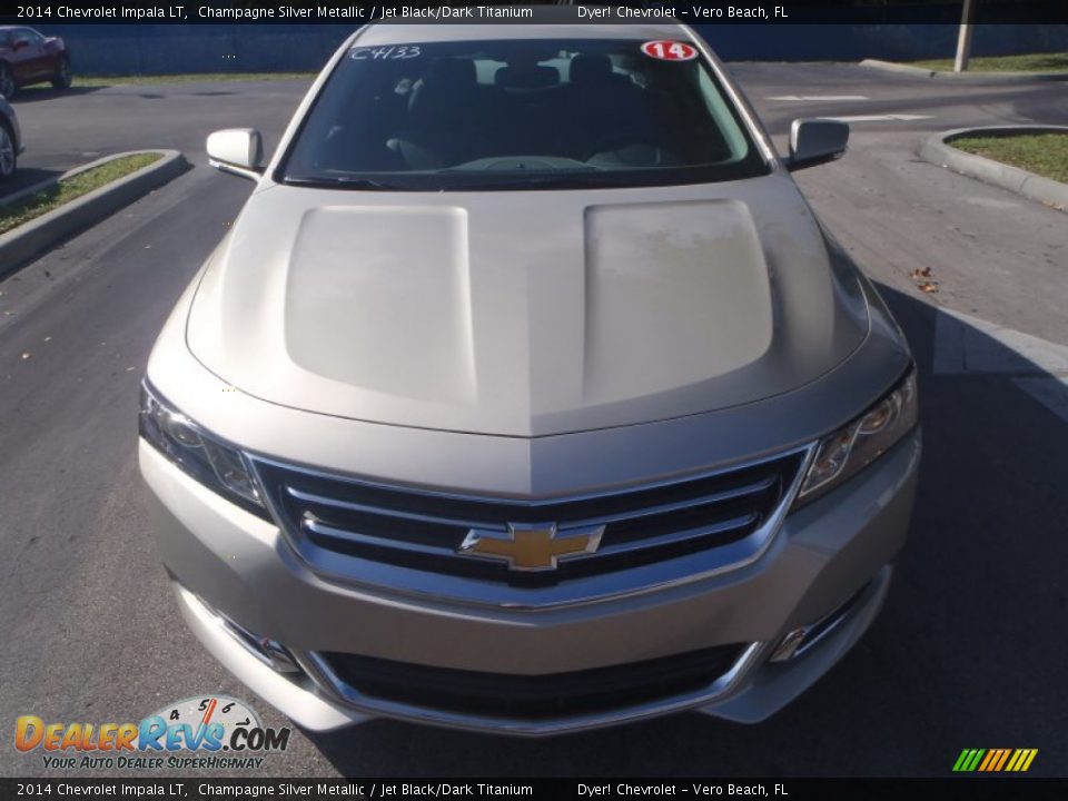 2014 Chevrolet Impala LT Champagne Silver Metallic / Jet Black/Dark Titanium Photo #2