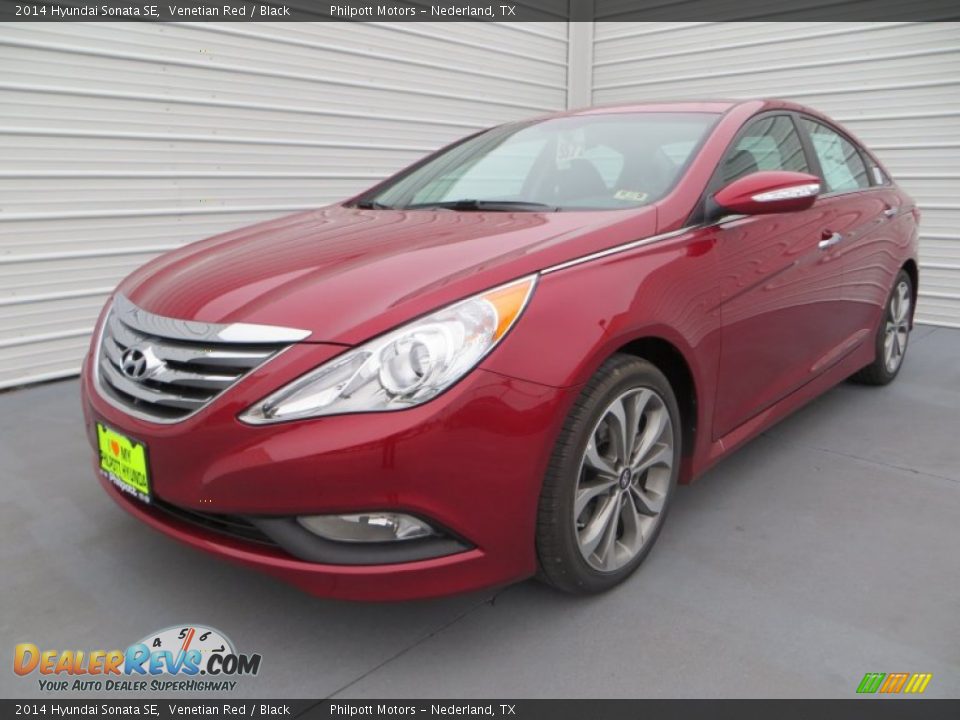 2014 Hyundai Sonata SE Venetian Red / Black Photo #7