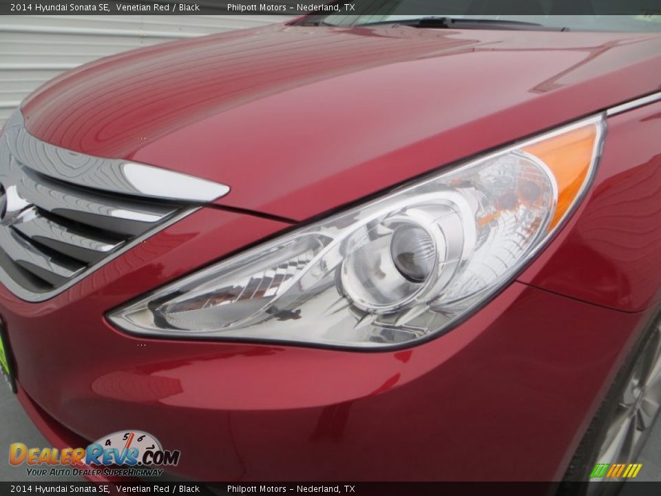 2014 Hyundai Sonata SE Venetian Red / Black Photo #9
