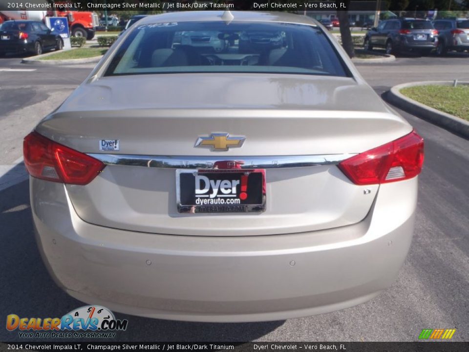 2014 Chevrolet Impala LT Champagne Silver Metallic / Jet Black/Dark Titanium Photo #4