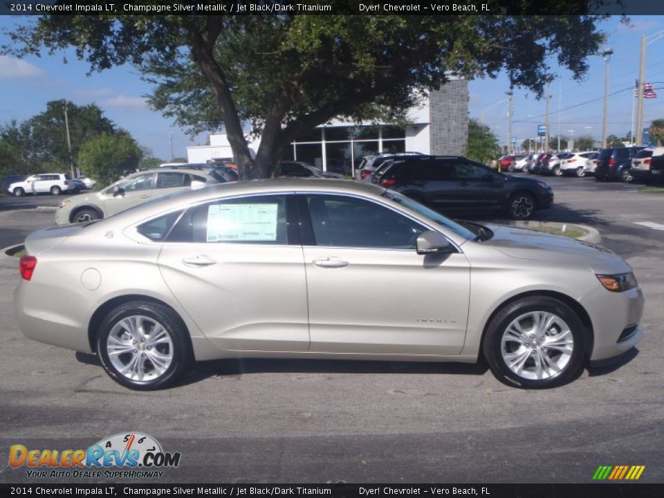 2014 Chevrolet Impala LT Champagne Silver Metallic / Jet Black/Dark Titanium Photo #6
