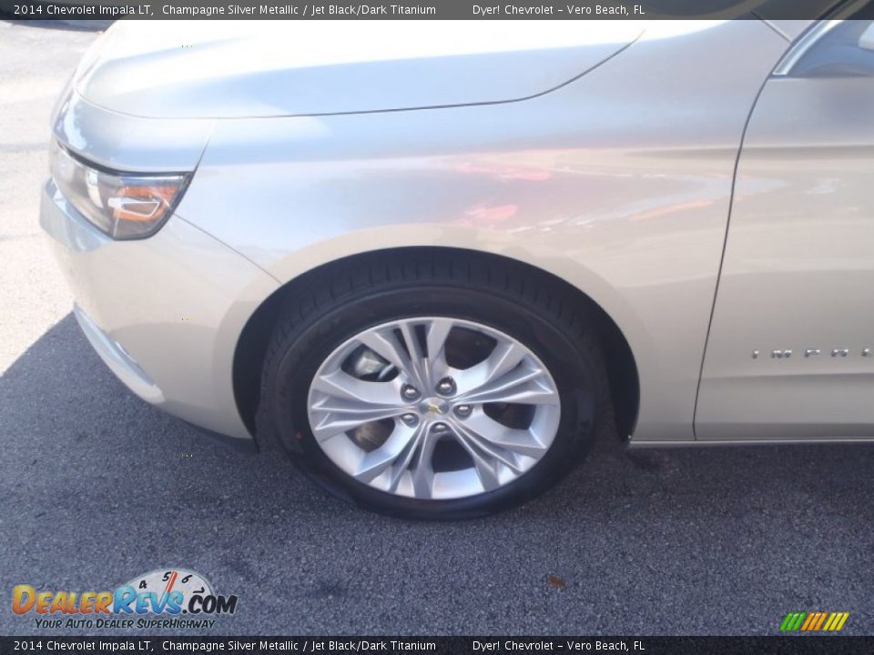 2014 Chevrolet Impala LT Champagne Silver Metallic / Jet Black/Dark Titanium Photo #7