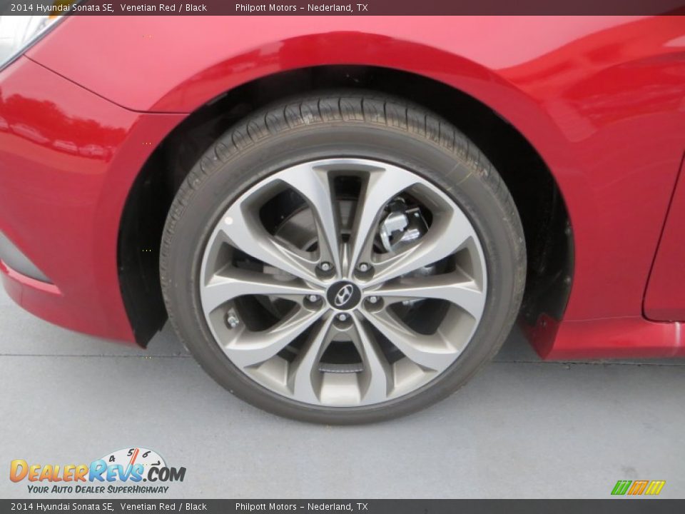 2014 Hyundai Sonata SE Venetian Red / Black Photo #12
