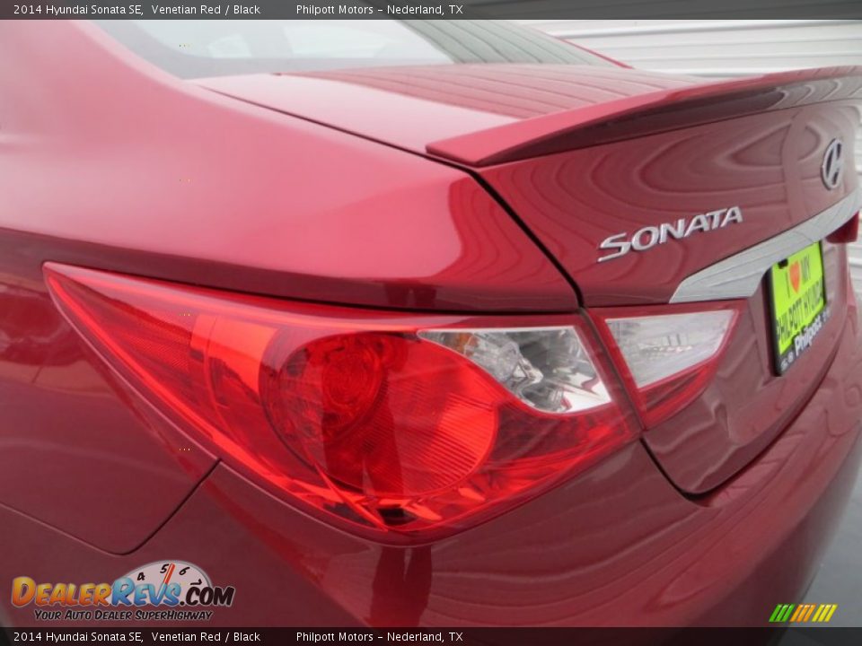 2014 Hyundai Sonata SE Venetian Red / Black Photo #13