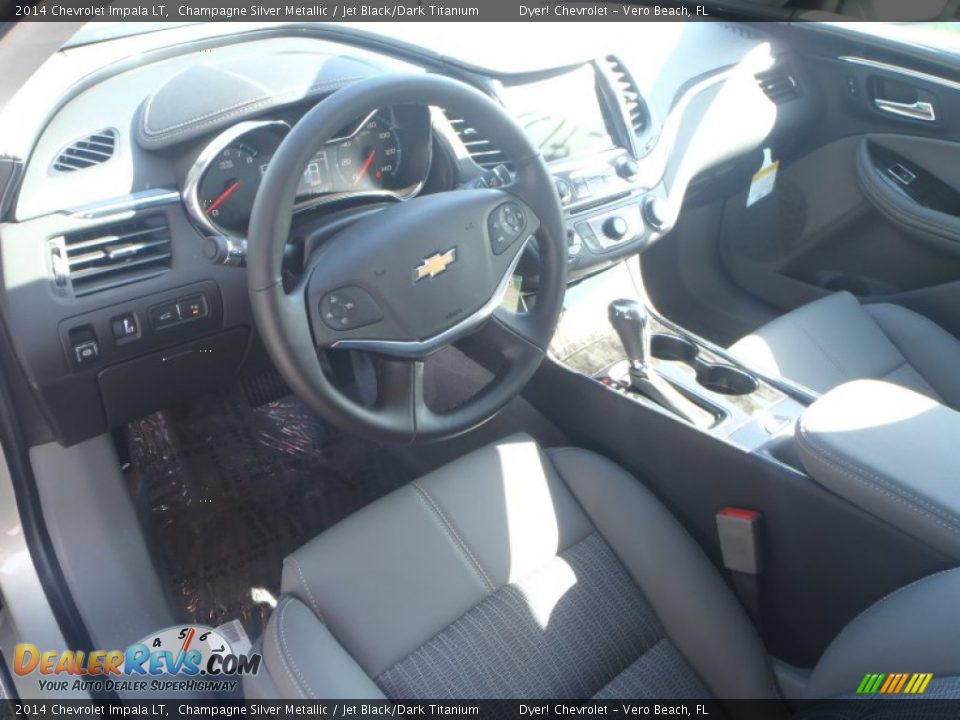 2014 Chevrolet Impala LT Champagne Silver Metallic / Jet Black/Dark Titanium Photo #9
