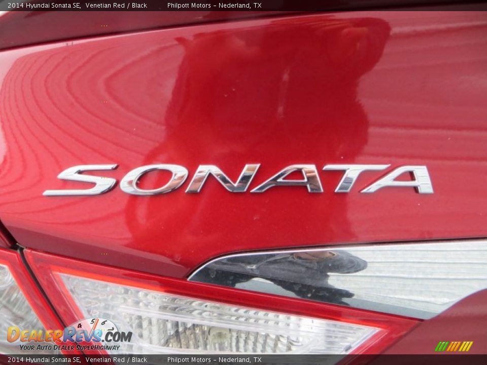 2014 Hyundai Sonata SE Venetian Red / Black Photo #14