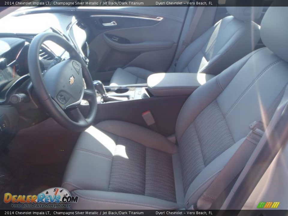 2014 Chevrolet Impala LT Champagne Silver Metallic / Jet Black/Dark Titanium Photo #10