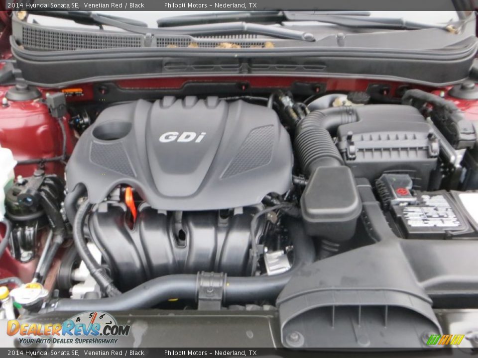 2014 Hyundai Sonata SE Venetian Red / Black Photo #15