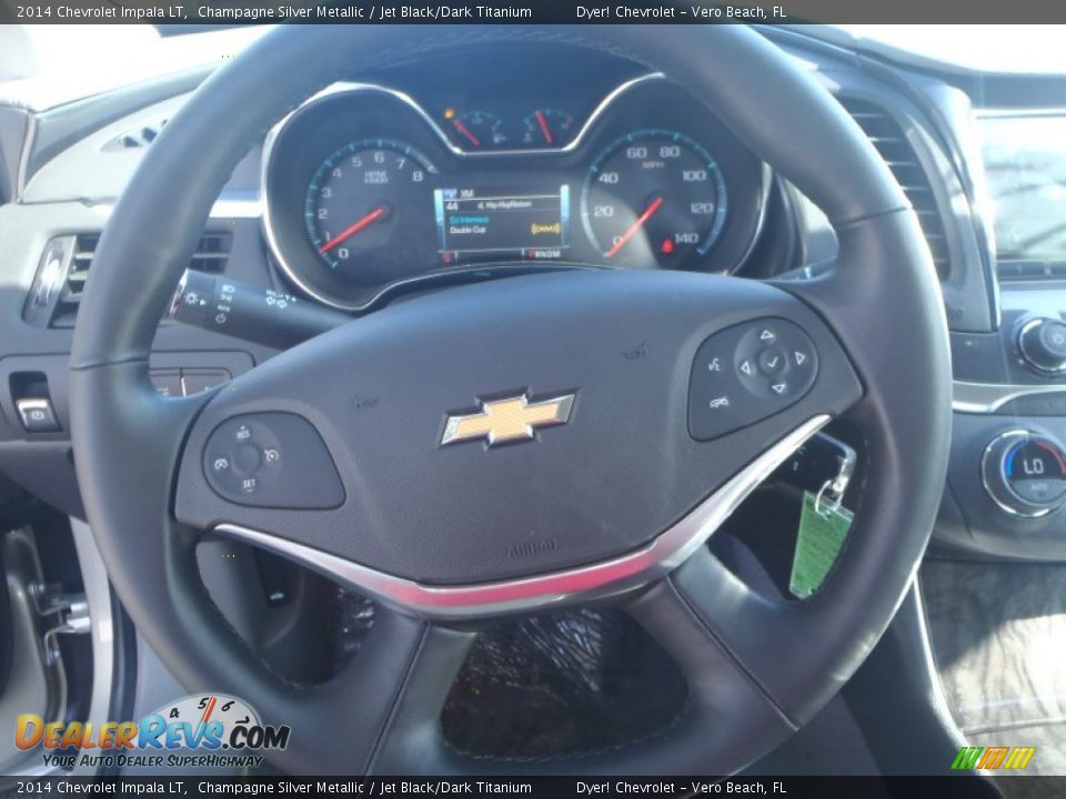 2014 Chevrolet Impala LT Champagne Silver Metallic / Jet Black/Dark Titanium Photo #12