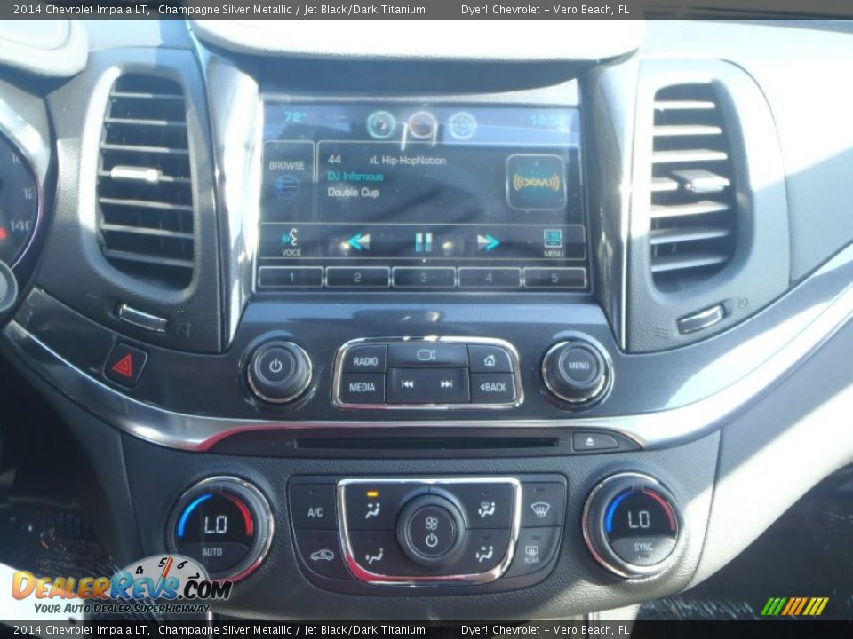 2014 Chevrolet Impala LT Champagne Silver Metallic / Jet Black/Dark Titanium Photo #14