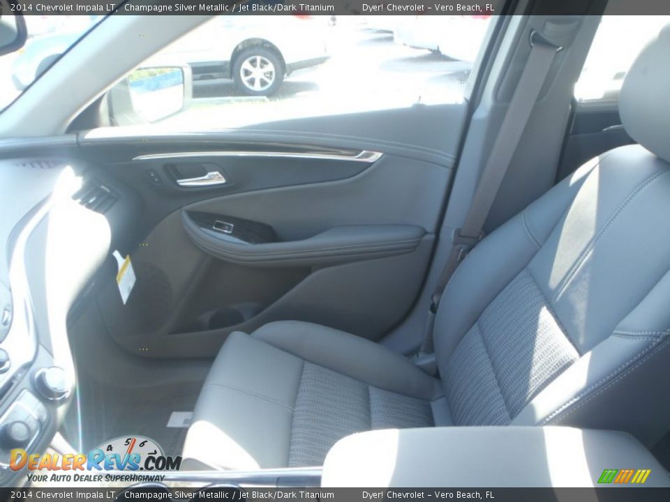 2014 Chevrolet Impala LT Champagne Silver Metallic / Jet Black/Dark Titanium Photo #15