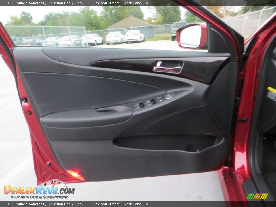 2014 Hyundai Sonata SE Venetian Red / Black Photo #25