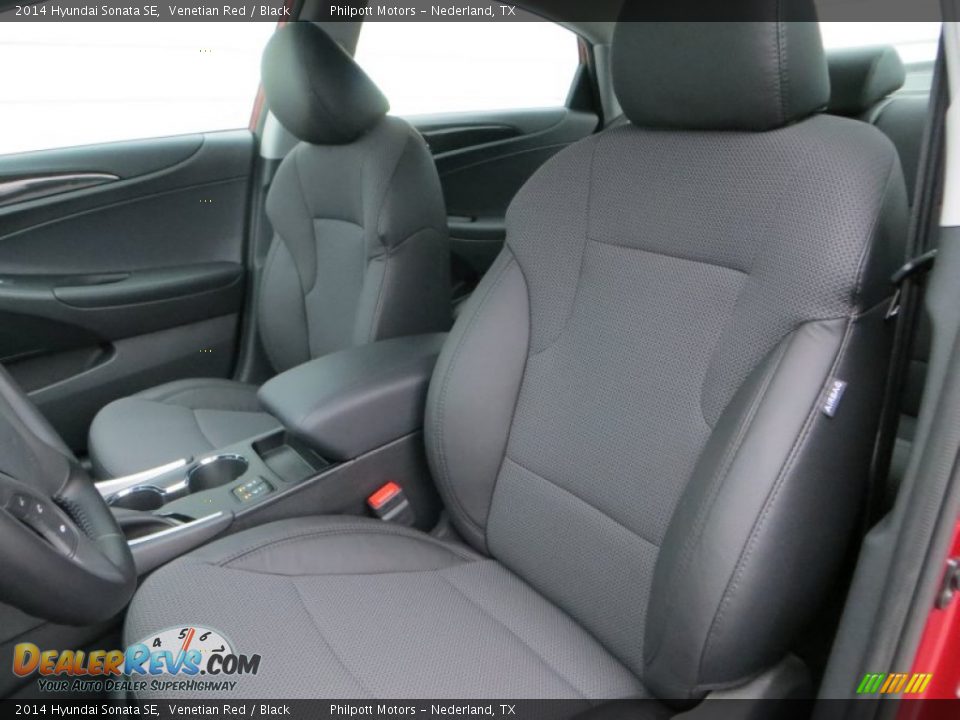 2014 Hyundai Sonata SE Venetian Red / Black Photo #28