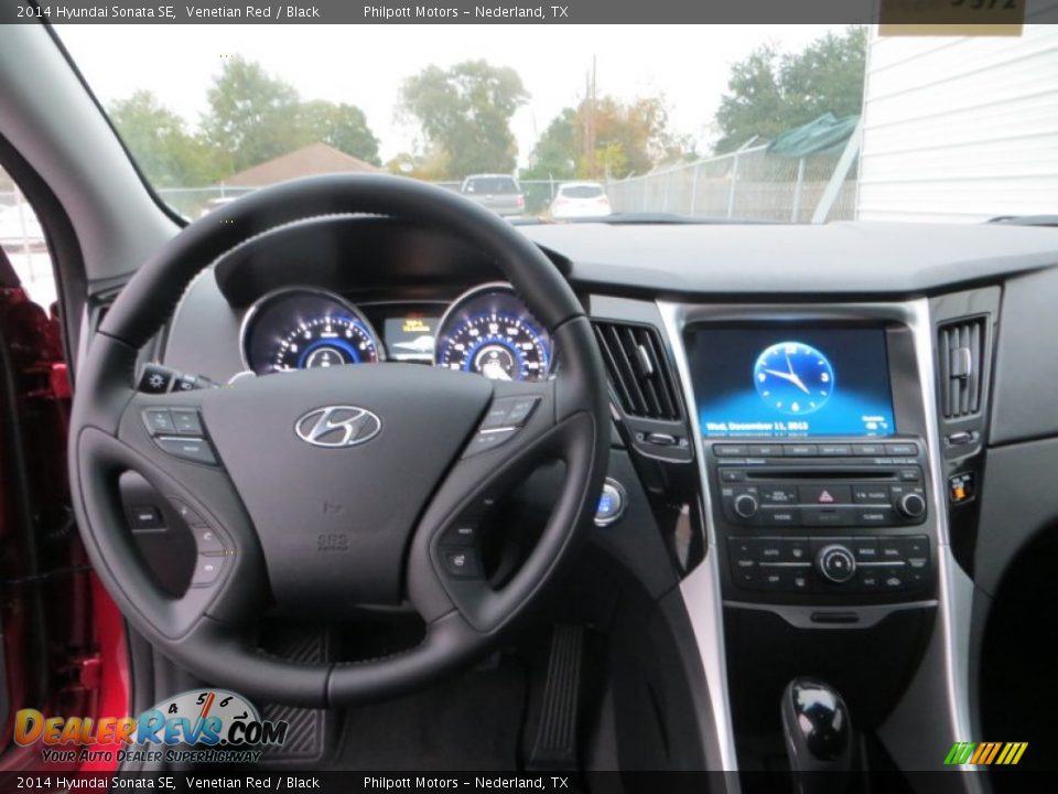 2014 Hyundai Sonata SE Venetian Red / Black Photo #31