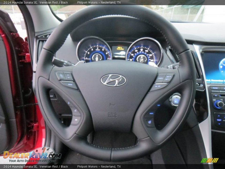 2014 Hyundai Sonata SE Venetian Red / Black Photo #34