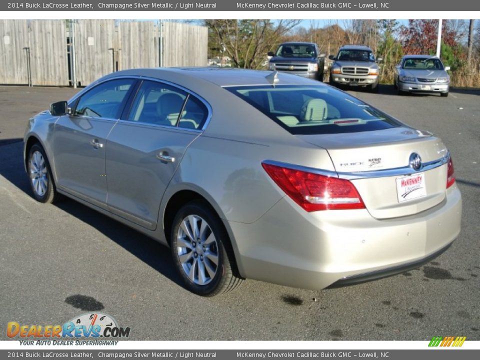 2014 Buick LaCrosse Leather Champagne Silver Metallic / Light Neutral Photo #4