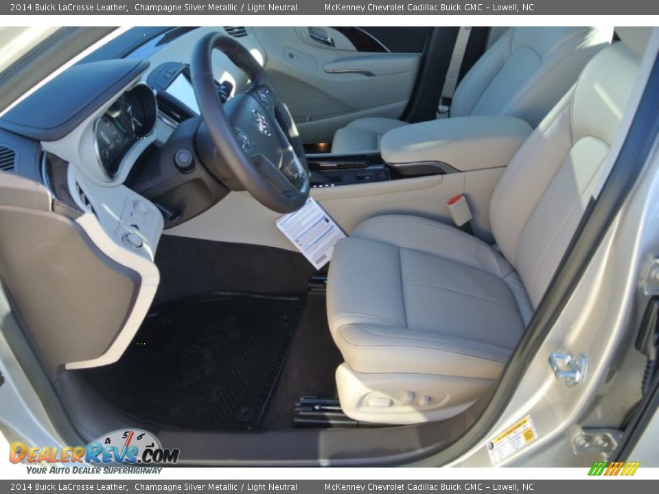 2014 Buick LaCrosse Leather Champagne Silver Metallic / Light Neutral Photo #8